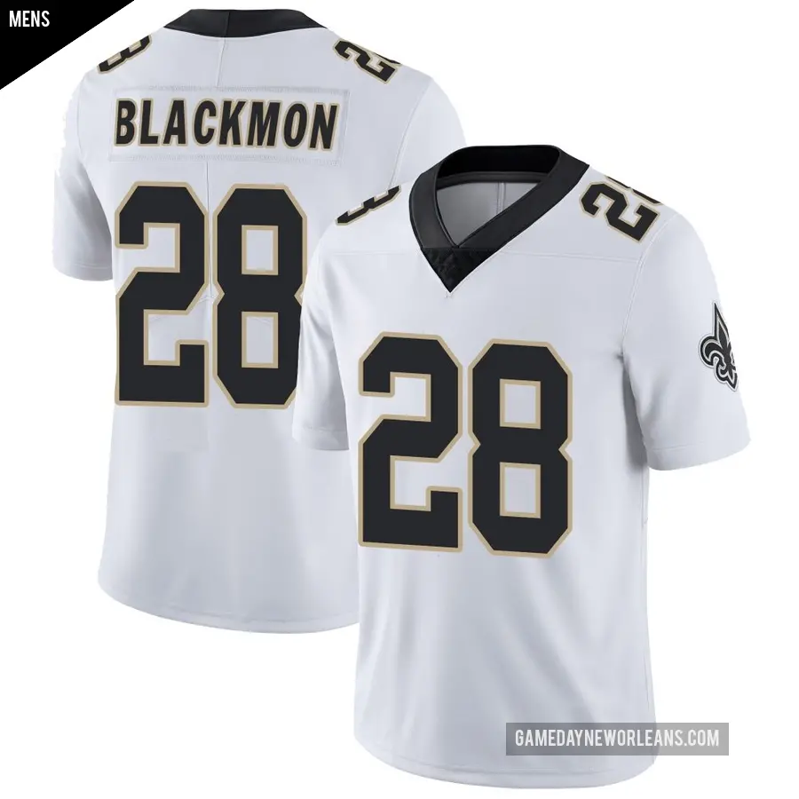 Men's New Orleans Saints ＃28 Julian Blackmon White Limited Vapor Untouchable Jersey