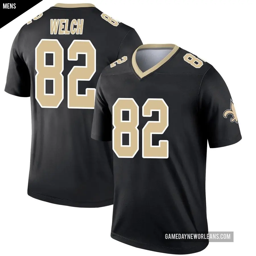 Men's New Orleans Saints ＃82 Treyton Welch Black Legend Jersey
