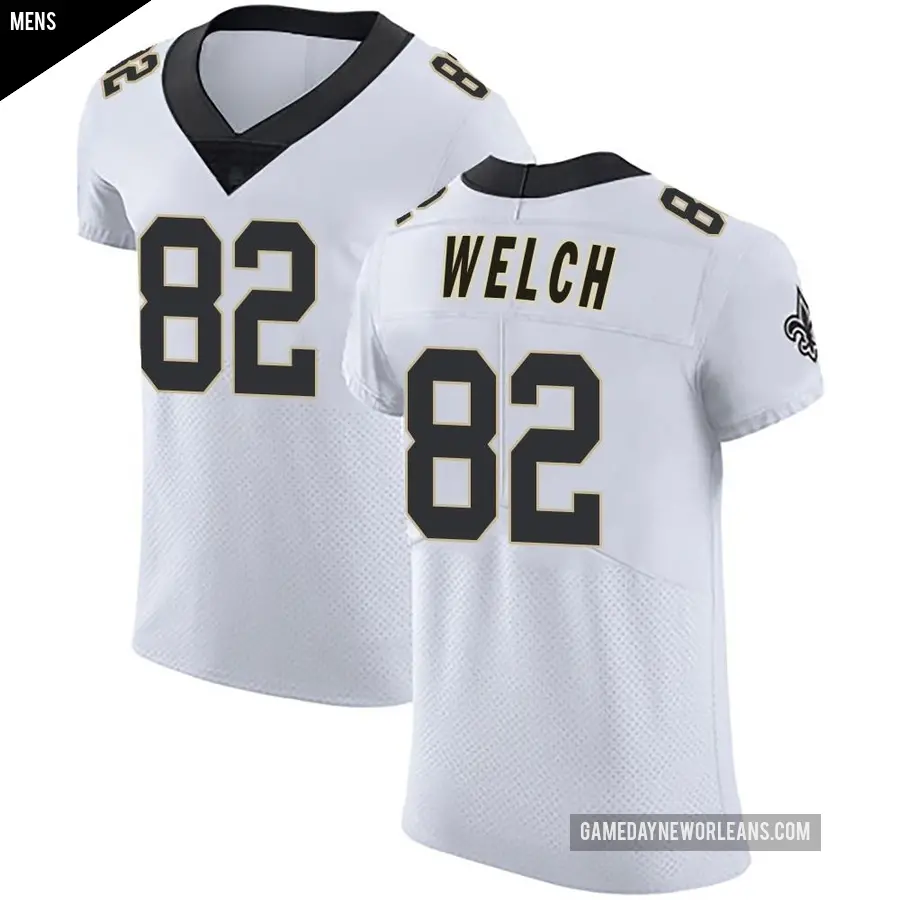 Men's New Orleans Saints ＃82 Treyton Welch White Elite Vapor Untouchable Jersey