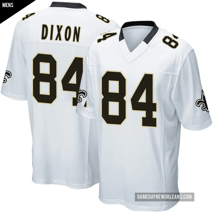 Men's New Orleans Saints ＃84 Dai'Jean Dixon White Game Jersey