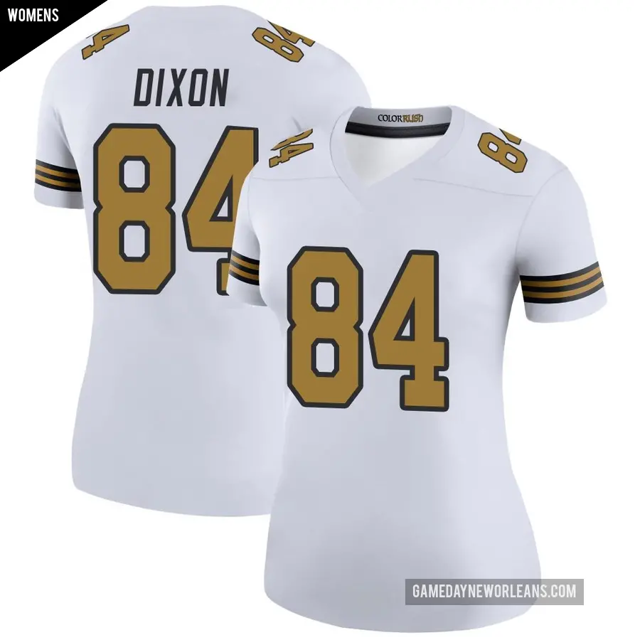 Women's New Orleans Saints ＃84 Dai'Jean Dixon White Legend Color Rush Jersey