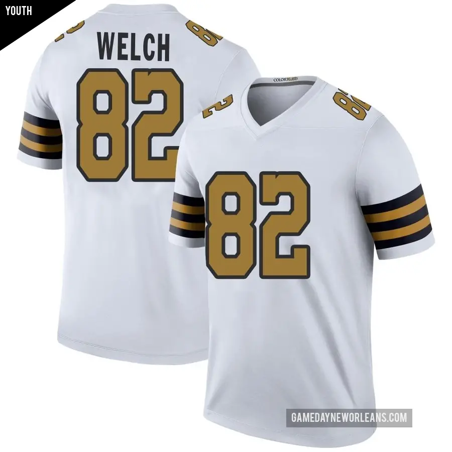 Youth New Orleans Saints ＃82 Treyton Welch White Legend Color Rush Jersey