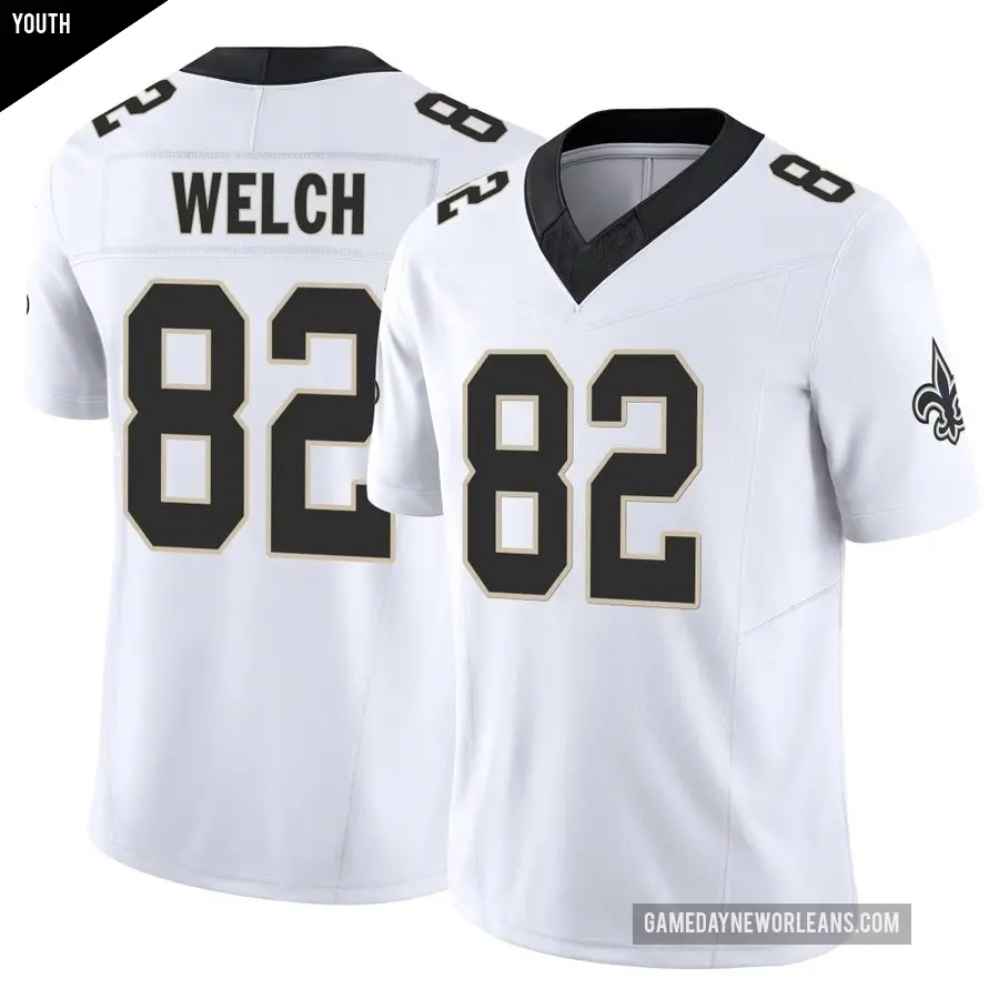 Youth New Orleans Saints ＃82 Treyton Welch White Limited Vapor F.U.S.E. Jersey