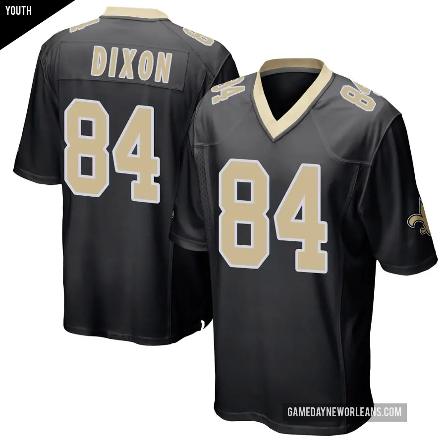 Youth New Orleans Saints ＃84 Dai'Jean Dixon Black Game Team Color Jersey